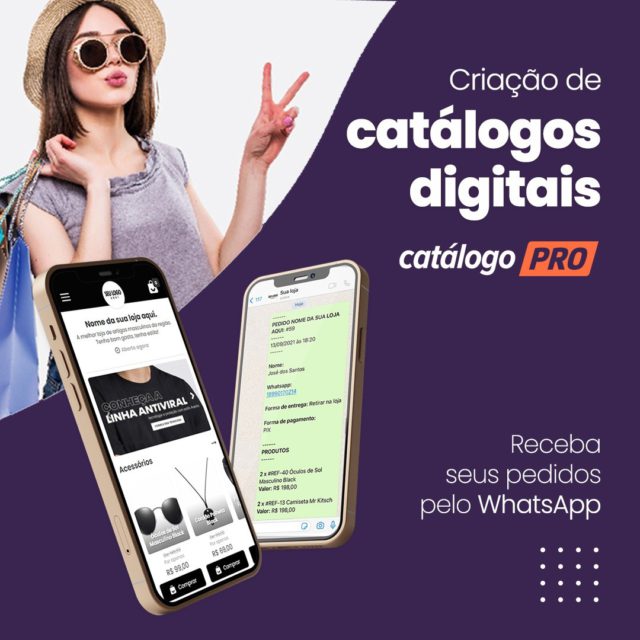 Um catálogo digital para você cadastrar seus produtos e seus clientes conseguirem pedir o que quiserem e quando quiserem, tudo chegando no seu WhatsApp.
.
Acesse: catalogopro.com.br